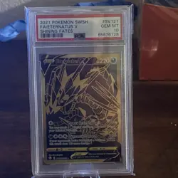 2020 POKEMON SWORD & SHIELD SHINY STAR V #121 FA/ETERNATUS VMAX PSA 10 - Image 1