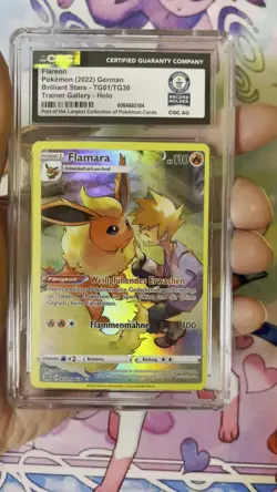 Pokemon TCG Flareon Brilliant Stars TG01/TG30-German-CGC WORLD RECORD BREAKS 🔥 - Image 2