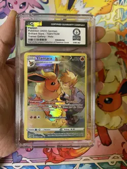 Pokemon TCG Flareon Brilliant Stars TG01/TG30-German-CGC WORLD RECORD BREAKS 🔥 - Image 3
