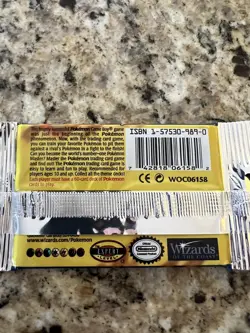 1999 Pokemon Base Set Unlimited Booster Pack Charizard WOTC Factory Sealed - Image 3