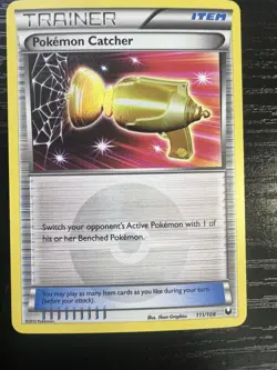 Pokemon Catcher (Gold) 111/108 Dark Explorers Holo - Image 1