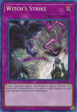 YUGIOH WITCH'S STRIKE SECRET RARE SAST-EN079 NEAR MINT - Image 1