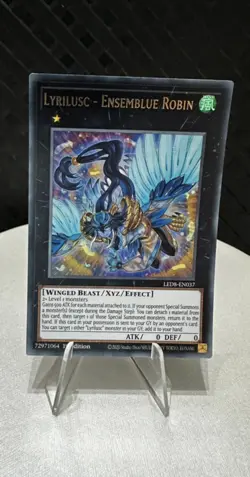 Lyrilusc - Ensemblue Robin LED8-EN037 - Ultra Rare Near Mint 1st Edition Yugioh - Image 1