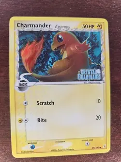 Charmander Reverse Holo Ex Crystal Guardians Pokemon Card WOTC NM - Image 1