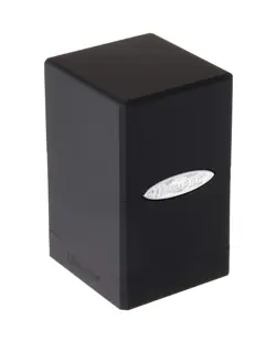 Brand New, Ultra Pro Deck Box Satin Tower Black Card Game, Hold Up To 100+ Cards - Image 1