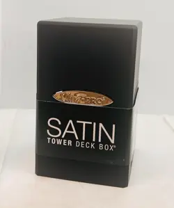 Brand New, Ultra Pro Deck Box Satin Tower Black Card Game, Hold Up To 100+ Cards - Image 2