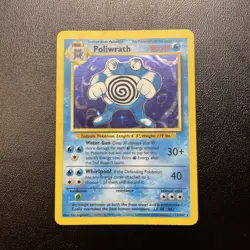 Pokemon Poliwrath Holo Card 13/102 Base Set Unlimited - Image 1