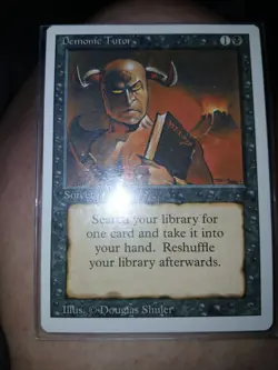 mtg demonic tutor collectables card - Image 4