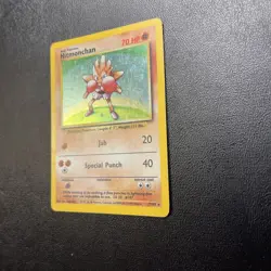 Pokemon TCG Hitmonchan Base Set Unlimited Holo Card 7/102 - Image 3