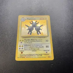 Pokemon TCG Magneton 9/102 Base Set Unlimited Holo Card Rare - Image 4