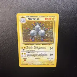Pokemon TCG Magneton 9/102 Base Set Unlimited Holo Card Rare - Image 5