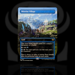 Mistrise Village •Borderless Alt• Rare Land - Tarkir: Dragonstorm - MTG TDM 397 - Image 1