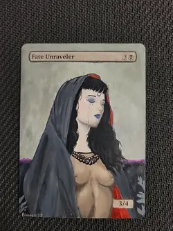 MTG Hand Painted Alter - Fate Unraveler - Blossom Alters - Image 1