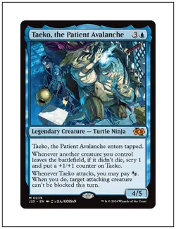 1x Taeko, the Patient Avalanche, Foundations Jumpstart, Magic MTG NM - Image 1