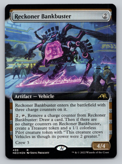 Reckoner Bankbuster FOIL Extended Art - Kamigawa: Neon Dynasty MTG - Image 1