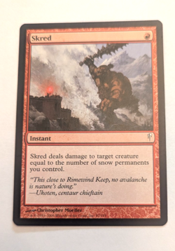 Magic Mtg Coldsnap Skred lightly played - Image 1