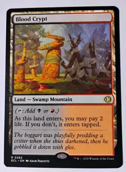 Blood Crypt MTG, Lorwyn Eclipsed, Rare, Regular, NM - Image 1