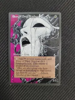 MTG Hand Painted Alter - Elves Of Deep Shadow - Blossom Alters - Image 1