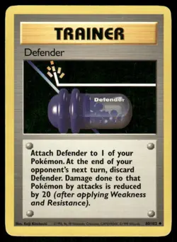 Defender 80/102 Base Set Pokemon TCG trading card - Image 1