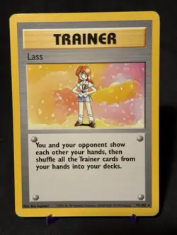 Pokemon TCG Lass Trainer 75/102 Base Set Rare Non-Holo - Image 1