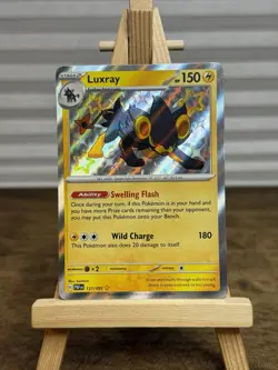 Pokemon TCG Luxray 137/091 Paldean Fates Baby Shiny Holo Rare NM - Image 1