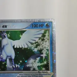 Pokemon TCG Articuno ex Holo 100 HP Basic Card 032 2005 English Card Stock - Image 3