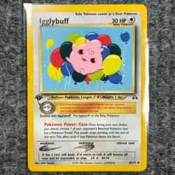 Vintage Pokemon Neo Discovery Igglybuff 1st Edition 40/75 Uncommon NM - Image 1