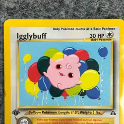 Vintage Pokemon Neo Discovery Igglybuff 1st Edition 40/75 Uncommon NM - Image 4
