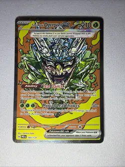 Pokemon TCG Teal Mask Ogerpon EX Prismatic Card 145/131 Evolutions - Image 1