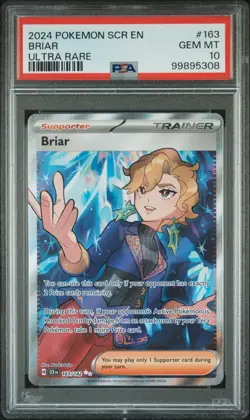 2024 POKEMON SCR EN-STELLAR CROWN ULTRA RARE #163 BRIAR PSA 10 - Image 1