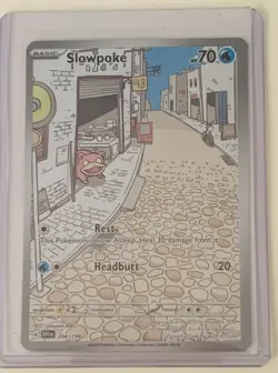 Slowpoke Pokemon Scarlet & Violet Base Set 204/198 Full Art Illustration Rare NM - Image 1