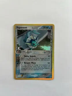 Vaporeon 18/113 - Ex Delta Species Holo Rare Pokemon TCG MP - Image 1