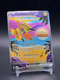 Pokemon SV04 Paradox Rift Tapu Koko ex 247/182 Special Illustration Rare NM - Image 1