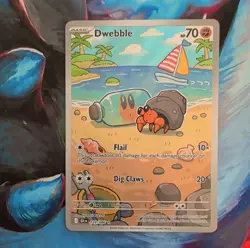 Pokemon TCG Sv: Black Bolt Dwebble 129/086 Holo Illustration Rare NM - Image 1