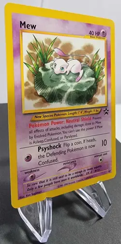 2002 Pokemon Black Star Promo Mew #47 - NM Lilypad Mew - Image 2