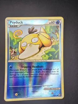 2010 Pokemon Psyduck 74/102 Triumphant Reverse Holo Rare Find - Image 2
