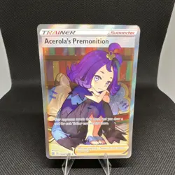 Pokemon Acerola's Premonition TG24/TG30 Full Art Ultra Rare Holo Trainer Gallery - Image 1