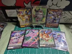 Pokemon V Lot X7 Eevee Espeon Perrserker Magearna Urshifu Ampharos Crabominable - Image 1