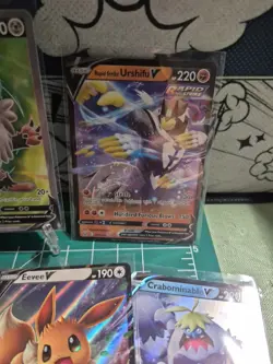 Pokemon V Lot X7 Eevee Espeon Perrserker Magearna Urshifu Ampharos Crabominable - Image 3
