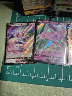 Pokemon V Lot X7 Eevee Espeon Perrserker Magearna Urshifu Ampharos Crabominable - Image 5