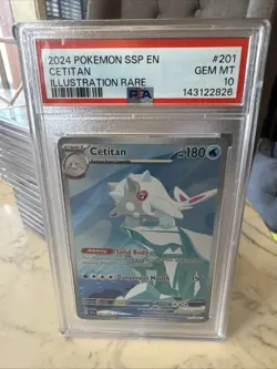 Cetitan 201/191 Pokemon Surging Sparks PSA 10 GEM MINT Illustration Rare English - Image 1