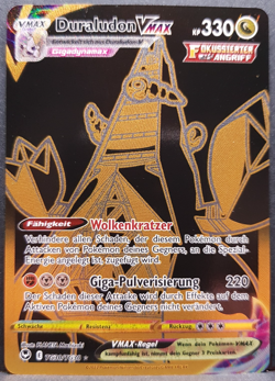Duraludon VMAX TG30/TG30 Silberne Sturmwinde Gold Pokemon Pokemon Karte DE NM - Image 1
