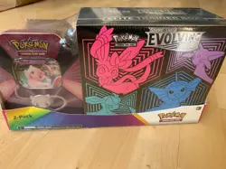 NEW Pokemon TCG Evolving Skies Elite Trainer Box ETB + Mew Tin - Image 1