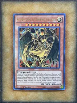 Yugioh Hamon, Lord of Striking Thunder DUSA-EN097 Ultra Rare 1st Ed NM - Image 1