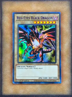 Yugioh Red-Eyes Black Dragon LDS1-EN001 Ultra Rare 1st Ed BLUE NM - Image 1