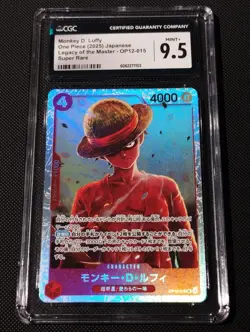 One Piece TCG Monkey D. Luffy OP12-015 JAP CGC 9.5 - Image 1