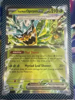 Teal Mask Ogerpon ex 025/167 Sv06: Twilight Masquerade Holo Pokemon Card NM/M - Image 1