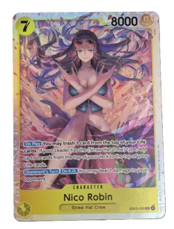 One Piece TCG English Heroines Edition SR Foil Card EB03-055 Nico Robin - Image 1