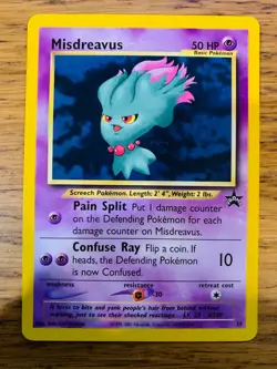 Misdreavus No.39 WOTC Black Star Promo Rare Pokemon Card! FAST & FREE P&P! - Image 2