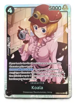One Piece TCG English Heroines Edition SR Foil Card EB03-042 Koala - Image 1